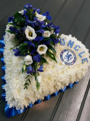 A Football Heart Funeral Tribute